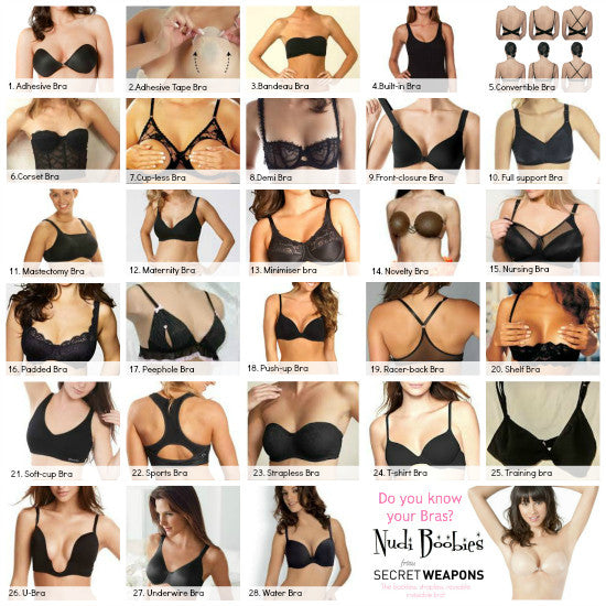 Review the full range of push up bras!
