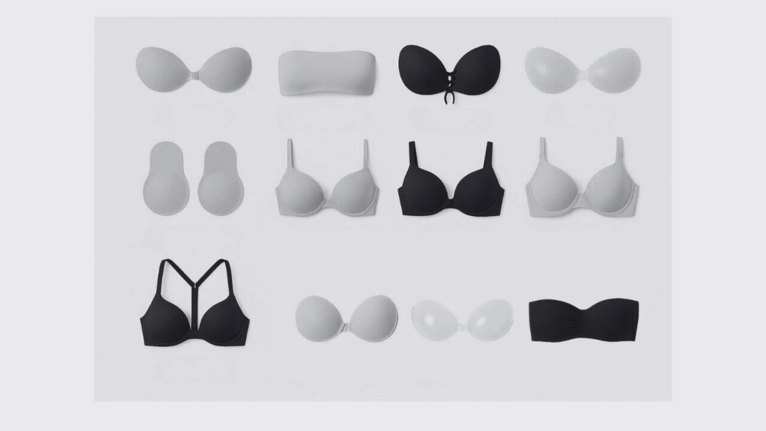 a photo of the different bra types from Secret Weapons, giving you more choices to choose from your different styles