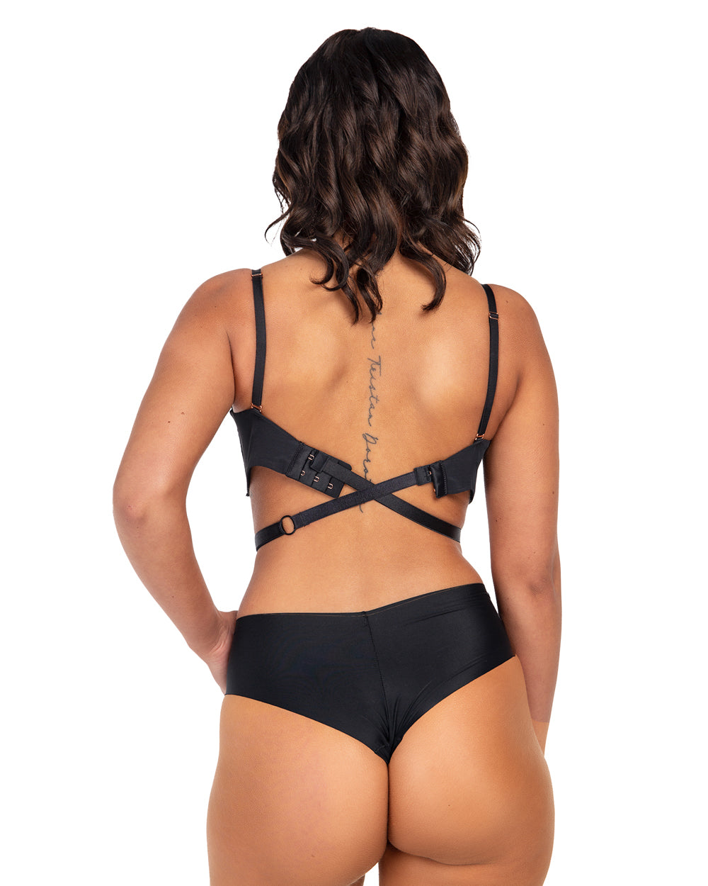 3 Pcs/Set Bra Clips - Hide Bra strap & adjust /enhance cleavage clip clear  nude black