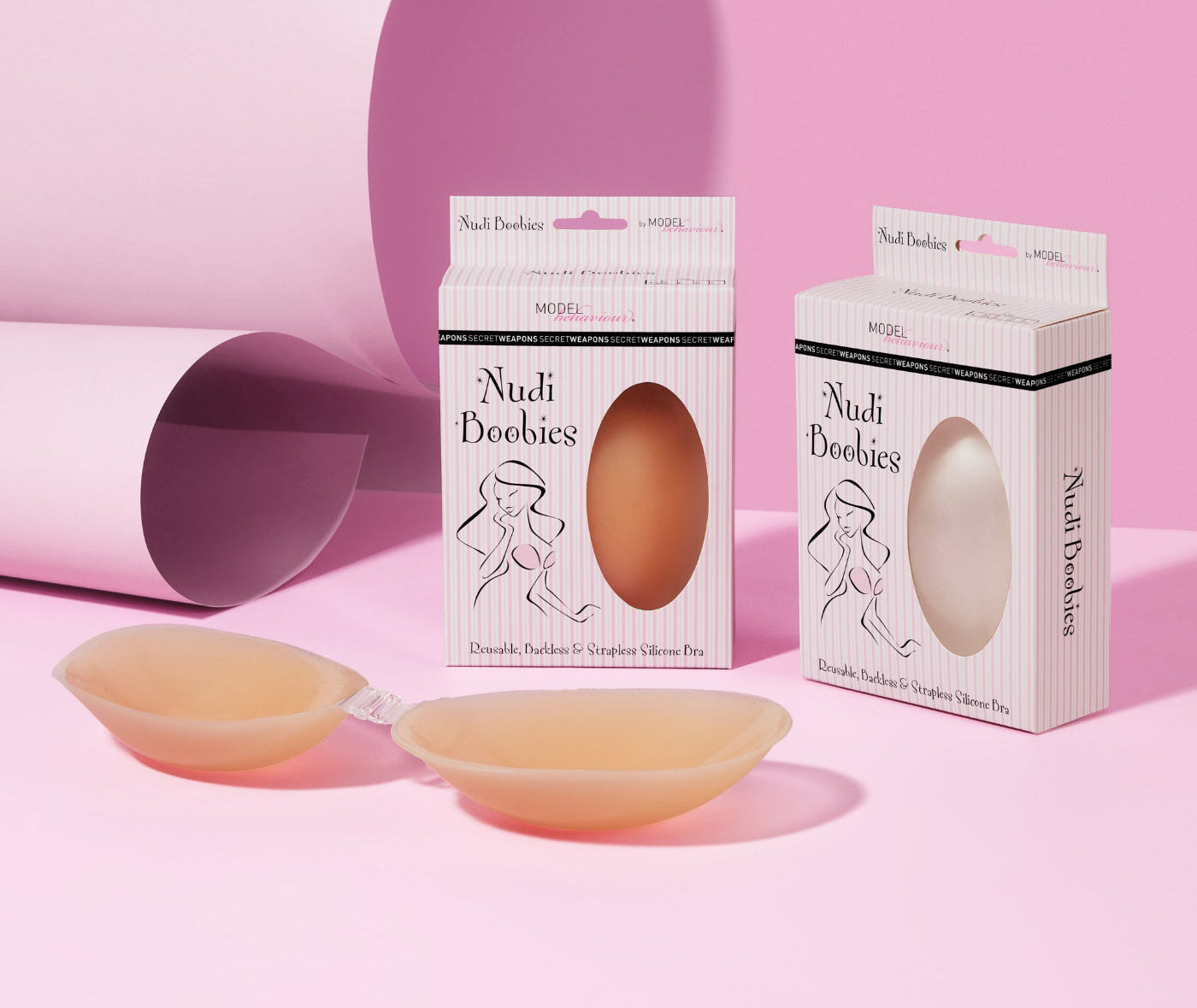 Nudi boobies mobile resusable backless and strapless silicone stick on bras