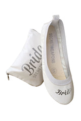 Bridal Flats-Wedding Flats -  Fold Up Ballet Flats for Brides
