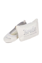 Wedding Bridal Flats - Fold Up Ballet Flats Shoes