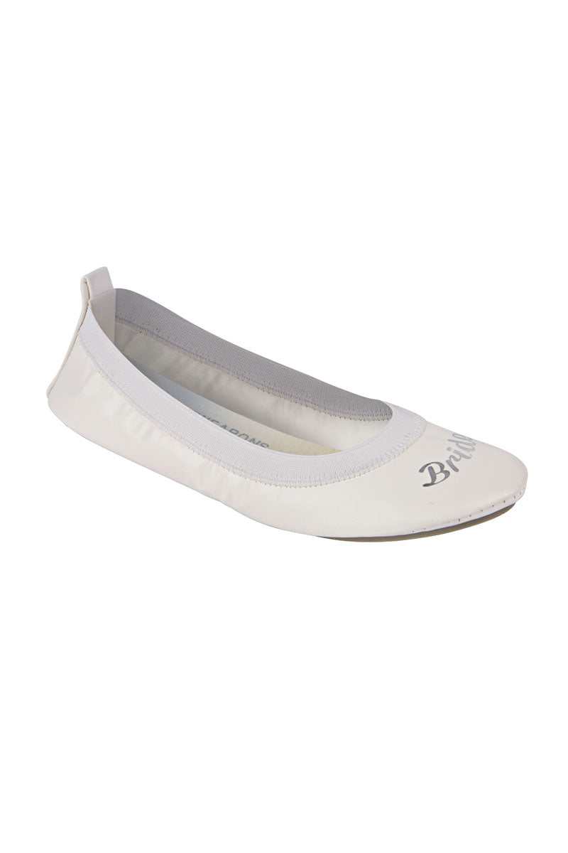 Wedding Bridal Fold Up Ballet Flats Shoes